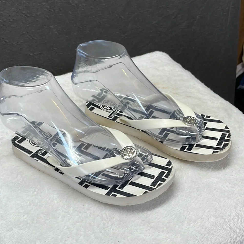 Tory Burch White Girls Slippers‎ Luxurious Comfort